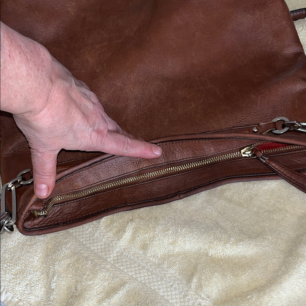 Coach‎ Madison Hobo Large Brown Leather Hobo Shoulder Tote Bag  No. K1360-27858 - Picture 4 of 12